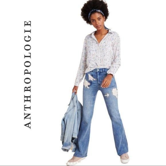Anthropologie Denim - NWT Anthropologie Pilcro High-Rise Patchwork Jeans